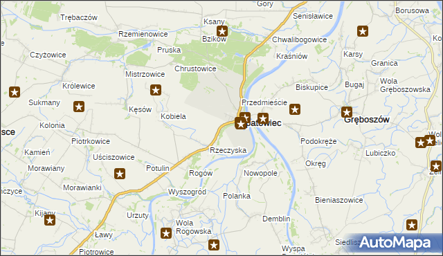 mapa Podskale gmina Opatowiec, Podskale gmina Opatowiec na mapie Targeo