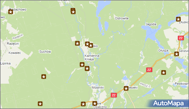 mapa Podszkle gmina Dobiegniew, Podszkle gmina Dobiegniew na mapie Targeo