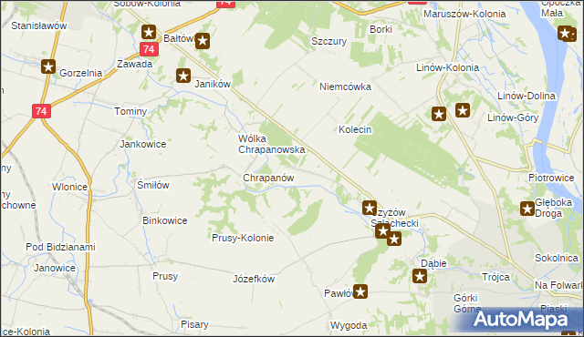 mapa Podszyn, Podszyn na mapie Targeo