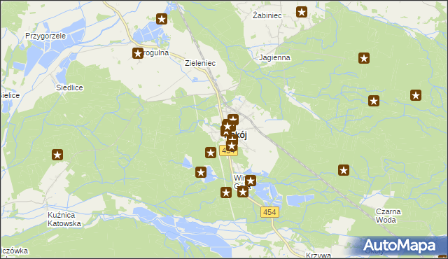 mapa Pokój powiat namysłowski, Pokój powiat namysłowski na mapie Targeo