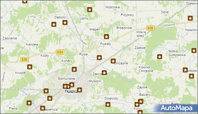 mapa Postoliska, Postoliska na mapie Targeo