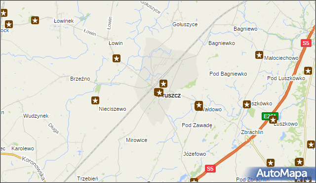 mapa Pruszcz powiat świecki, Pruszcz powiat świecki na mapie Targeo