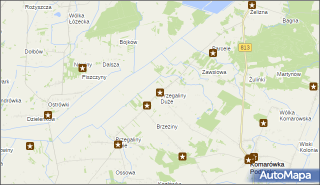 mapa Przegaliny Duże, Przegaliny Duże na mapie Targeo