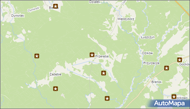 mapa Przeręba, Przeręba na mapie Targeo