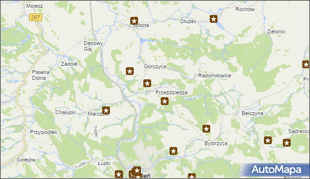 mapa Przeździedza, Przeździedza na mapie Targeo