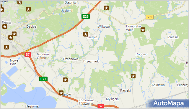 mapa Przezmark-Osiedle, Przezmark-Osiedle na mapie Targeo