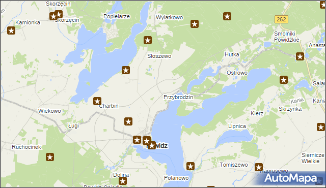 mapa Przybrodzin, Przybrodzin na mapie Targeo