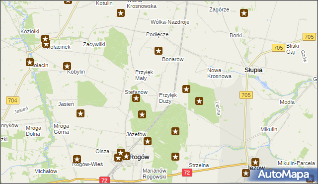 mapa Przyłęk Duży, Przyłęk Duży na mapie Targeo