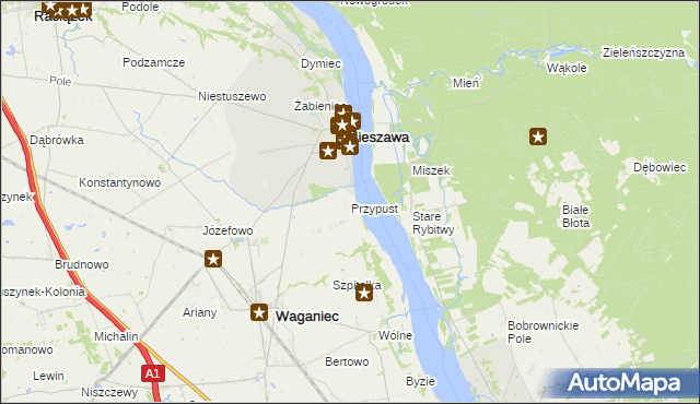 mapa Przypust, Przypust na mapie Targeo
