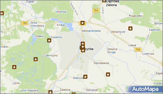 mapa Przyrów, Przyrów na mapie Targeo