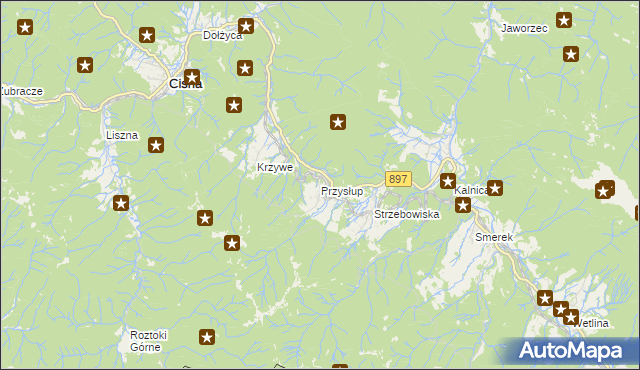 mapa Przysłup, Przysłup na mapie Targeo