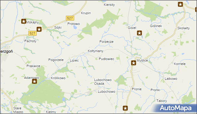 mapa Pudłowiec, Pudłowiec na mapie Targeo