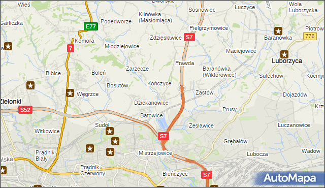 mapa Raciborowice gmina Michałowice, Raciborowice gmina Michałowice na mapie Targeo