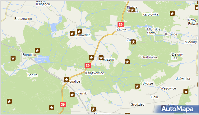 mapa Raciszów, Raciszów na mapie Targeo