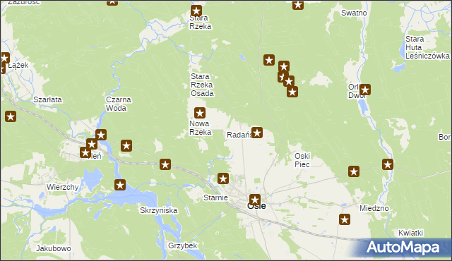 mapa Radańska, Radańska na mapie Targeo