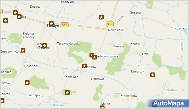 mapa Radków-Kolonia, Radków-Kolonia na mapie Targeo