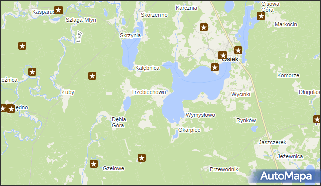 mapa Radogoszcz gmina Osiek, Radogoszcz gmina Osiek na mapie Targeo