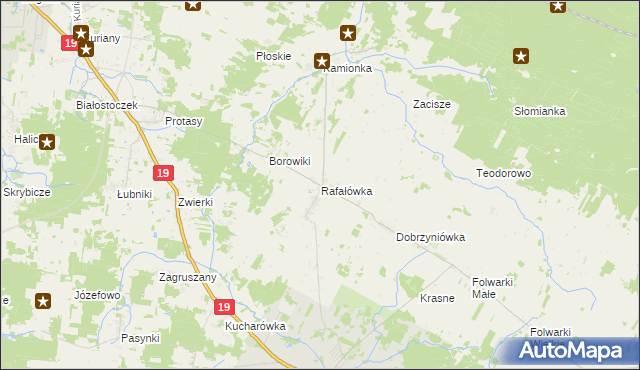 mapa Rafałówka, Rafałówka na mapie Targeo