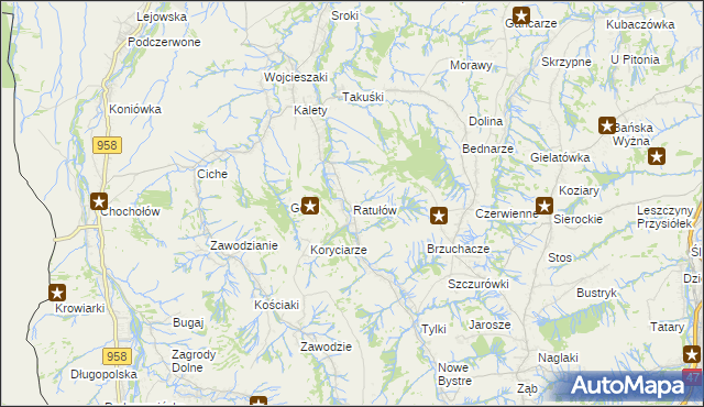 mapa Ratułów, Ratułów na mapie Targeo