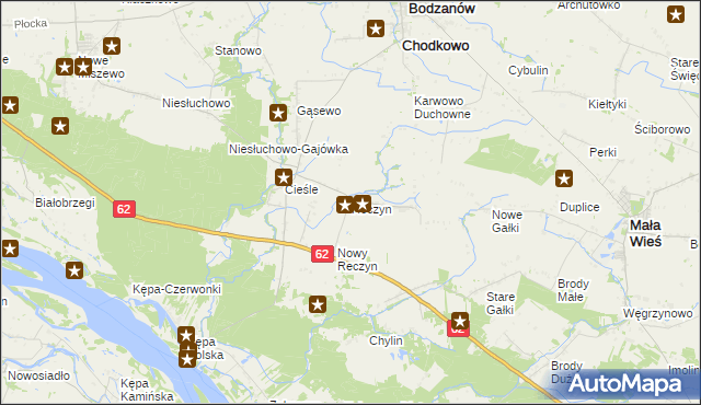 mapa Reczyn, Reczyn na mapie Targeo