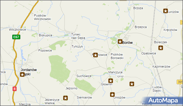 mapa Rochowice, Rochowice na mapie Targeo