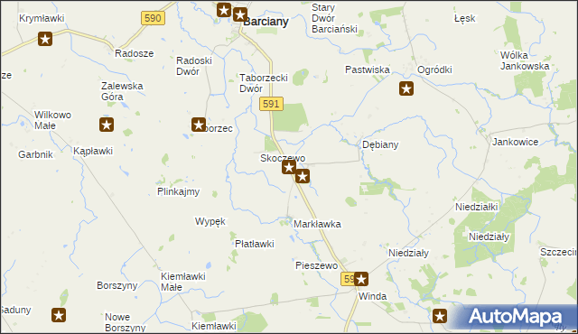 mapa Rodele, Rodele na mapie Targeo