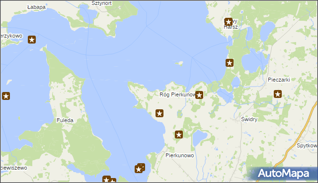 mapa Róg Pierkunowski, Róg Pierkunowski na mapie Targeo