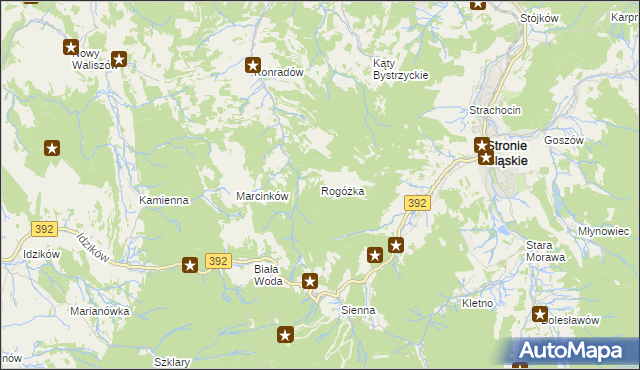 mapa Rogóżka, Rogóżka na mapie Targeo