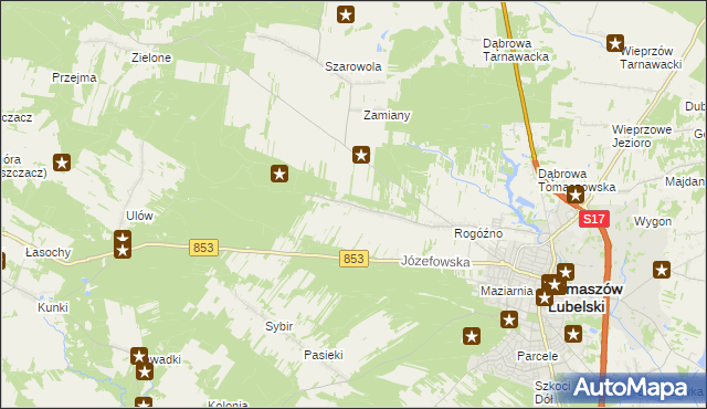 mapa Rogóźno-Kolonia, Rogóźno-Kolonia na mapie Targeo