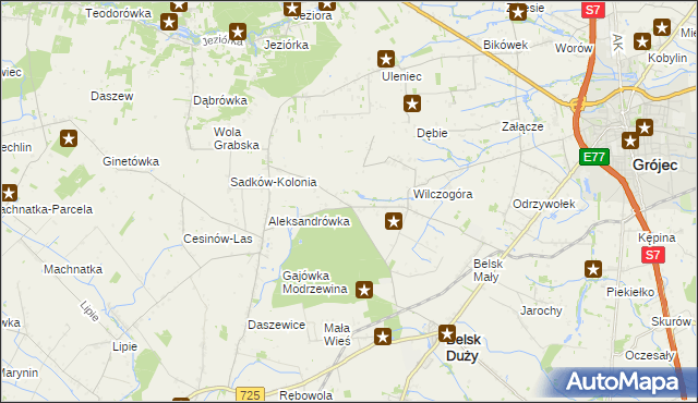 mapa Rosochów, Rosochów na mapie Targeo