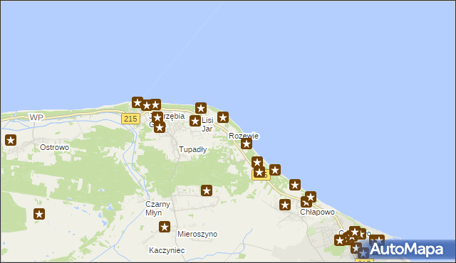 mapa Rozewie, Rozewie na mapie Targeo