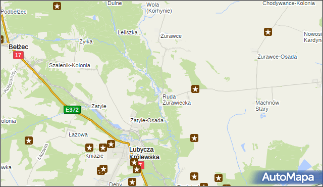 mapa Ruda Żurawiecka, Ruda Żurawiecka na mapie Targeo