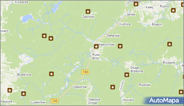 mapa Ruski Bród, Ruski Bród na mapie Targeo