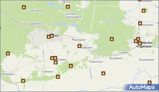 mapa Rzadkowo, Rzadkowo na mapie Targeo