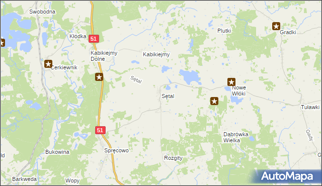 mapa Sętal, Sętal na mapie Targeo