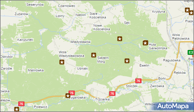 mapa Siedem Mórg, Siedem Mórg na mapie Targeo