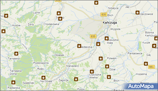 mapa Siedleczka, Siedleczka na mapie Targeo