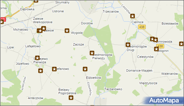 mapa Siedmiorogów Pierwszy, Siedmiorogów Pierwszy na mapie Targeo