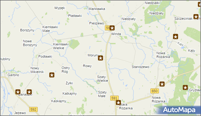 mapa Skierki, Skierki na mapie Targeo