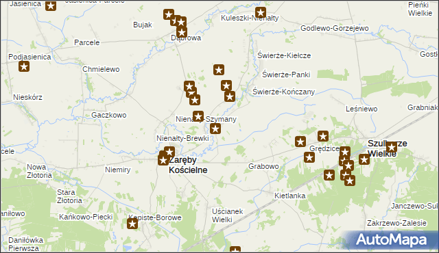 mapa Skłody Średnie, Skłody Średnie na mapie Targeo