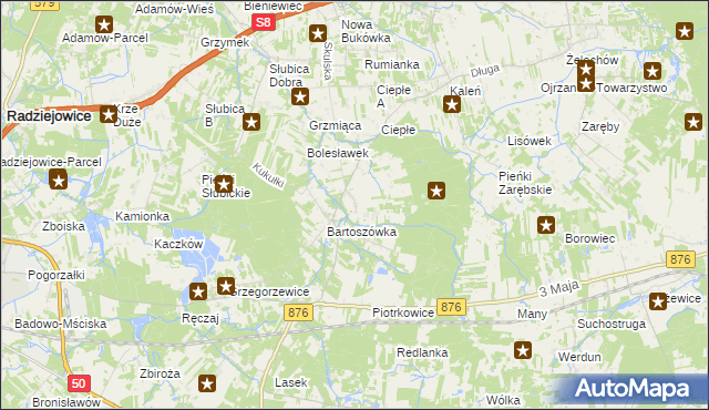 mapa Skuły, Skuły na mapie Targeo