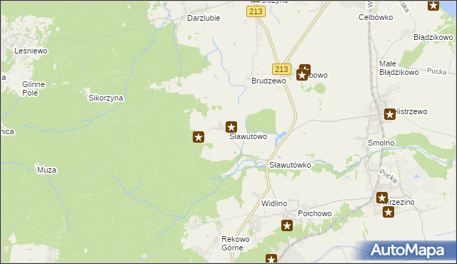 mapa Sławutowo, Sławutowo na mapie Targeo