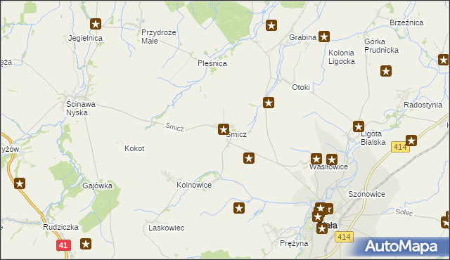 mapa Śmicz, Śmicz na mapie Targeo