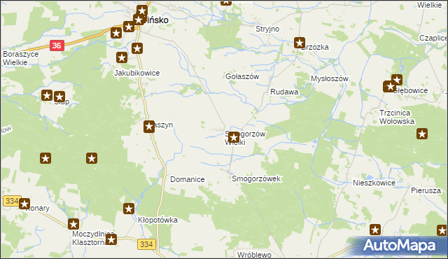 mapa Smogorzów Wielki, Smogorzów Wielki na mapie Targeo