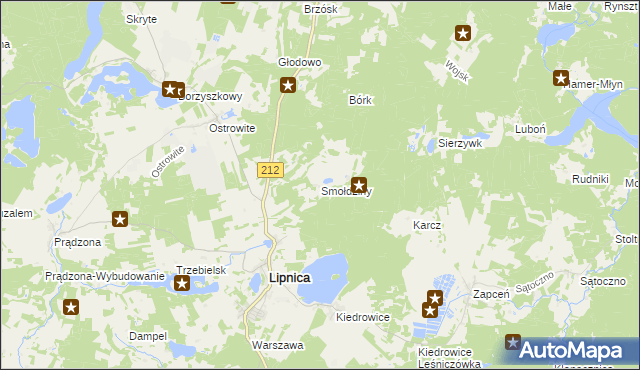 mapa Smołdziny, Smołdziny na mapie Targeo