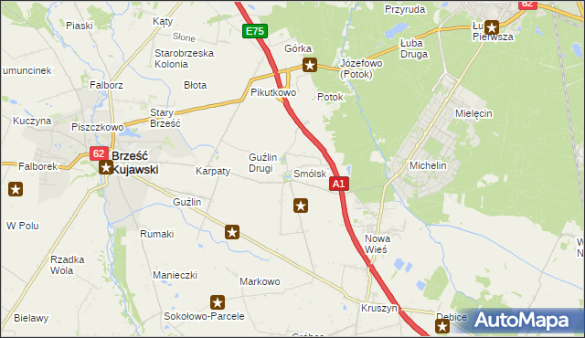 mapa Smólsk, Smólsk na mapie Targeo