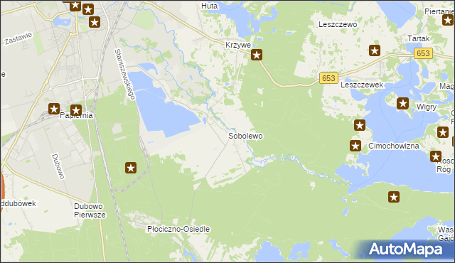 mapa Sobolewo gmina Suwałki, Sobolewo gmina Suwałki na mapie Targeo