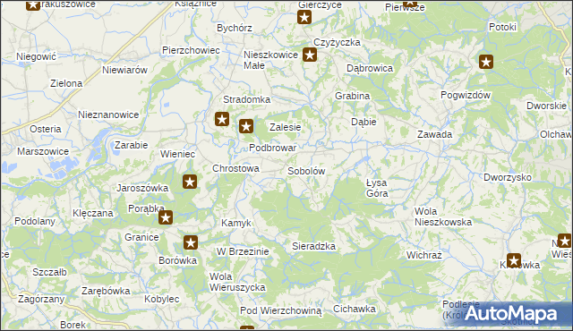 mapa Sobolów, Sobolów na mapie Targeo