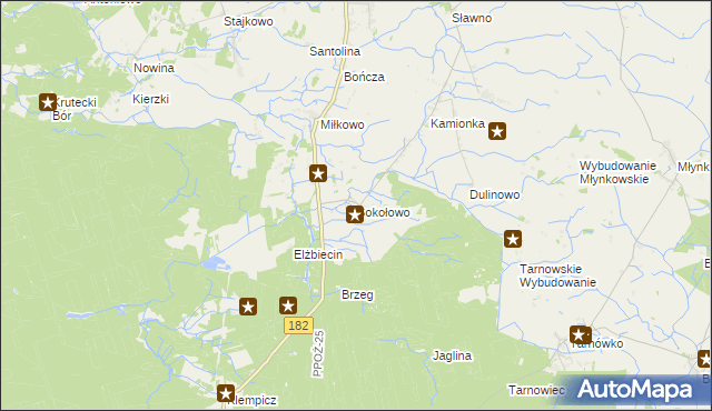 mapa Sokołowo gmina Lubasz, Sokołowo gmina Lubasz na mapie Targeo