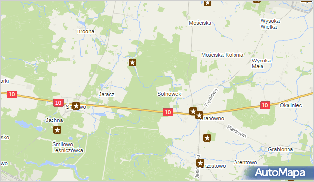 mapa Solnówek, Solnówek na mapie Targeo